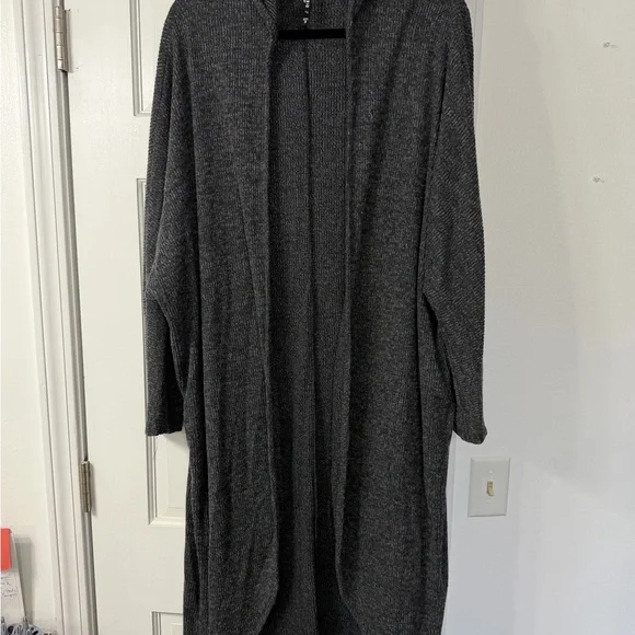 Torrid Charcoal Open Front Cardigan - Picture 1 of 2